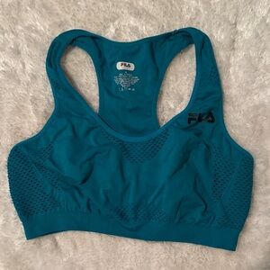 Fila Women's Vibrant Teal Sports Bra, Medium